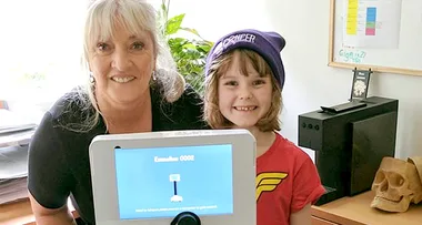 My robot goes to school for me