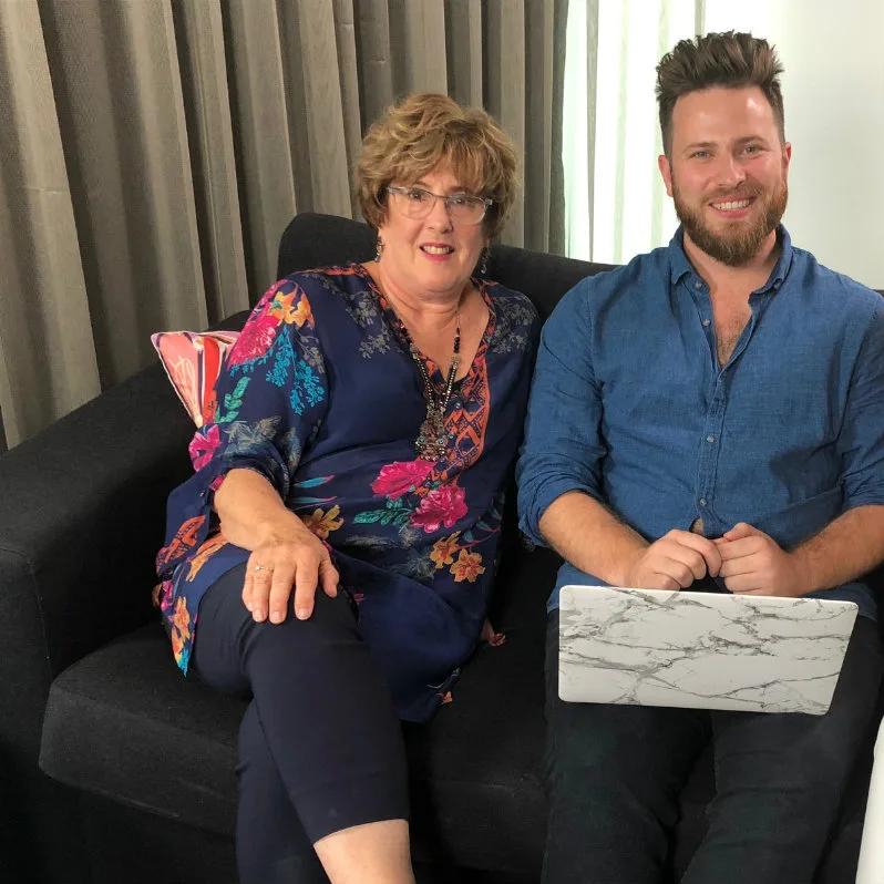 Ryan Jon with mum Mandy Dunn