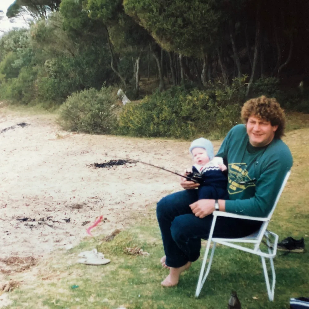 Baby Ryan with dad Rod