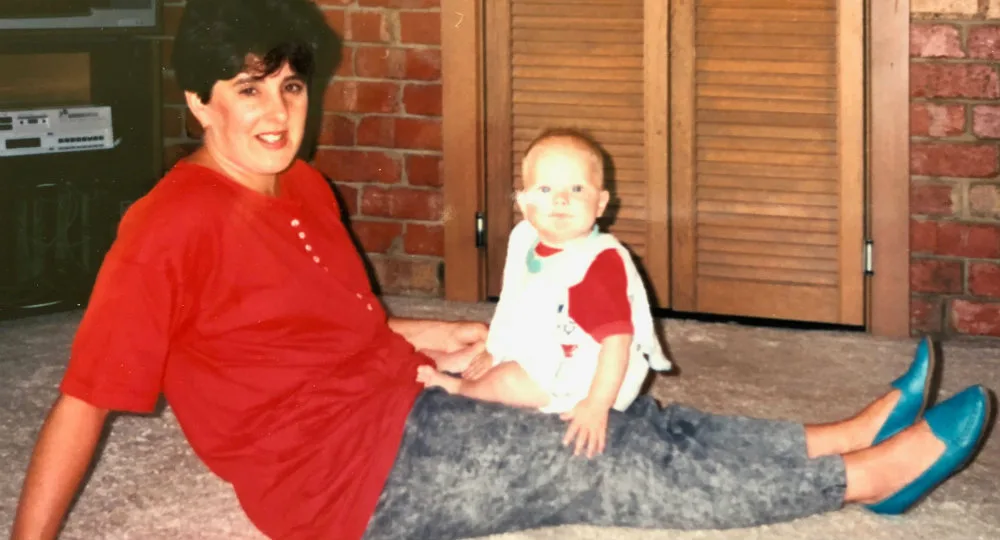 Baby Ryan with mum Mandy