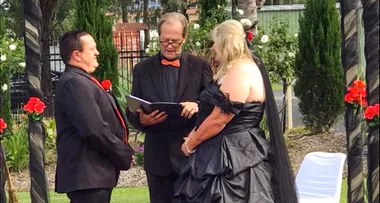 My groom came in a coffin