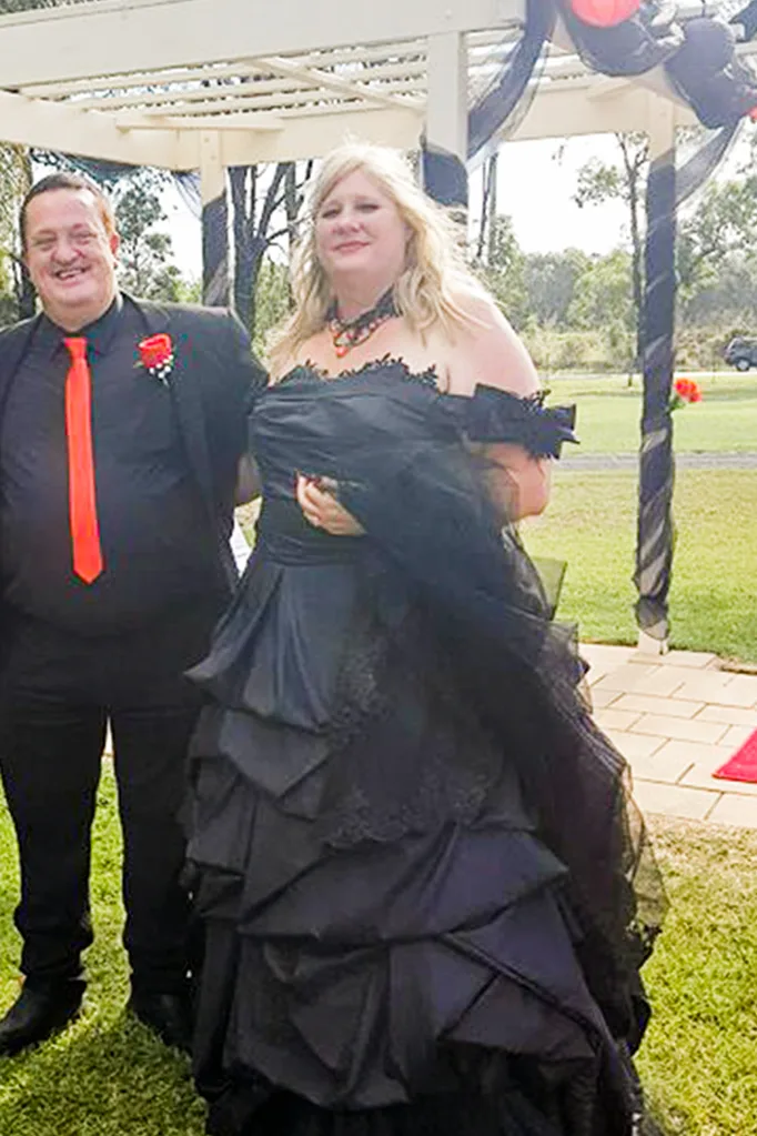 dressed in Gothic black