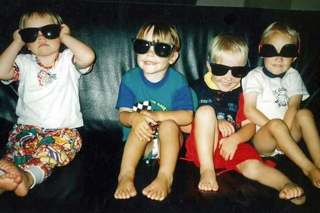 Growing up with three brothers was a lot of fun
