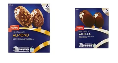 Coles recall ice-cream over metal fragments