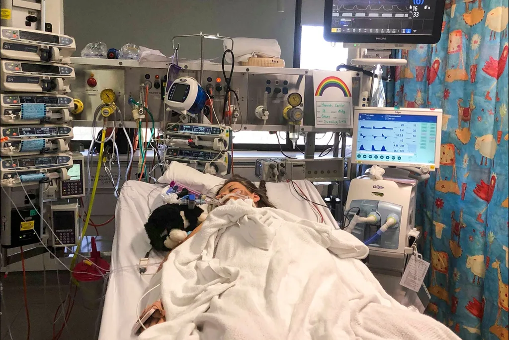 in a coma
