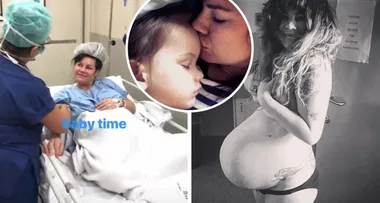Constance Hall gives birth to a baby boy