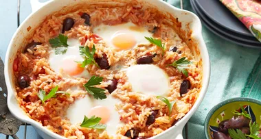 Mediterranean rice with olives