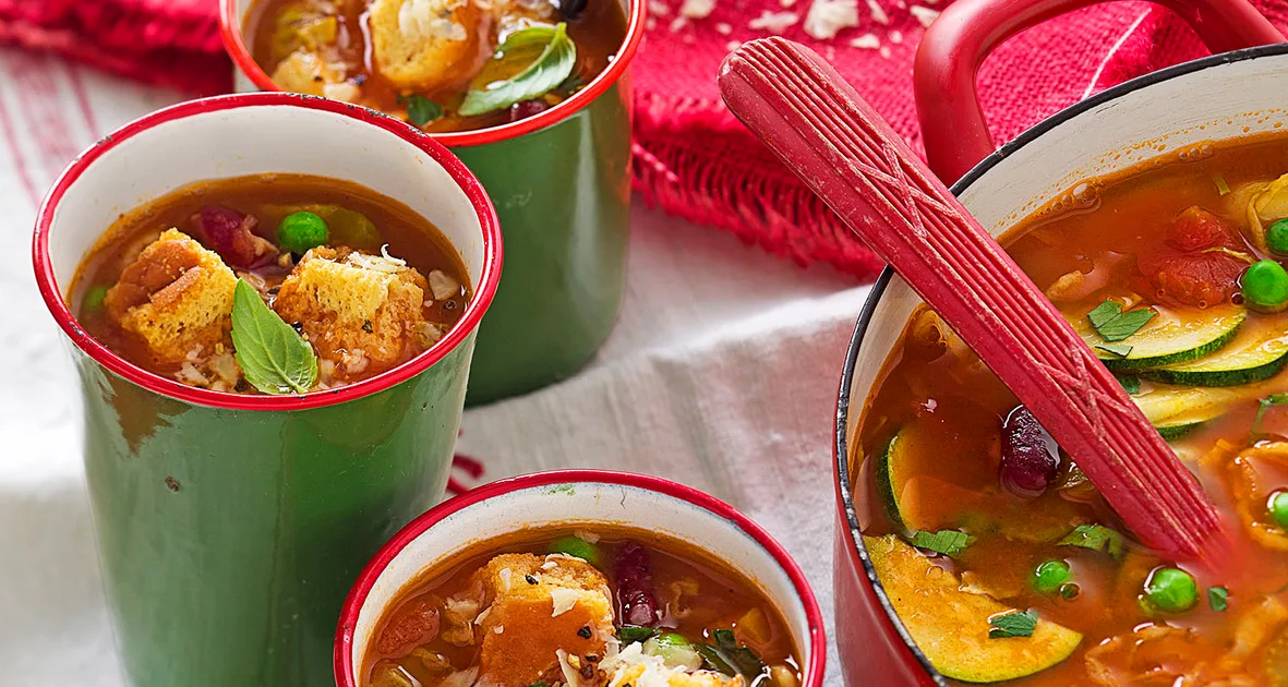 Italian style minestrone Recipe | that's life!