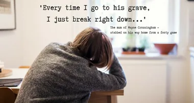 ‘I just sit and cry’: Mum whose son was murdered on his way home from footy