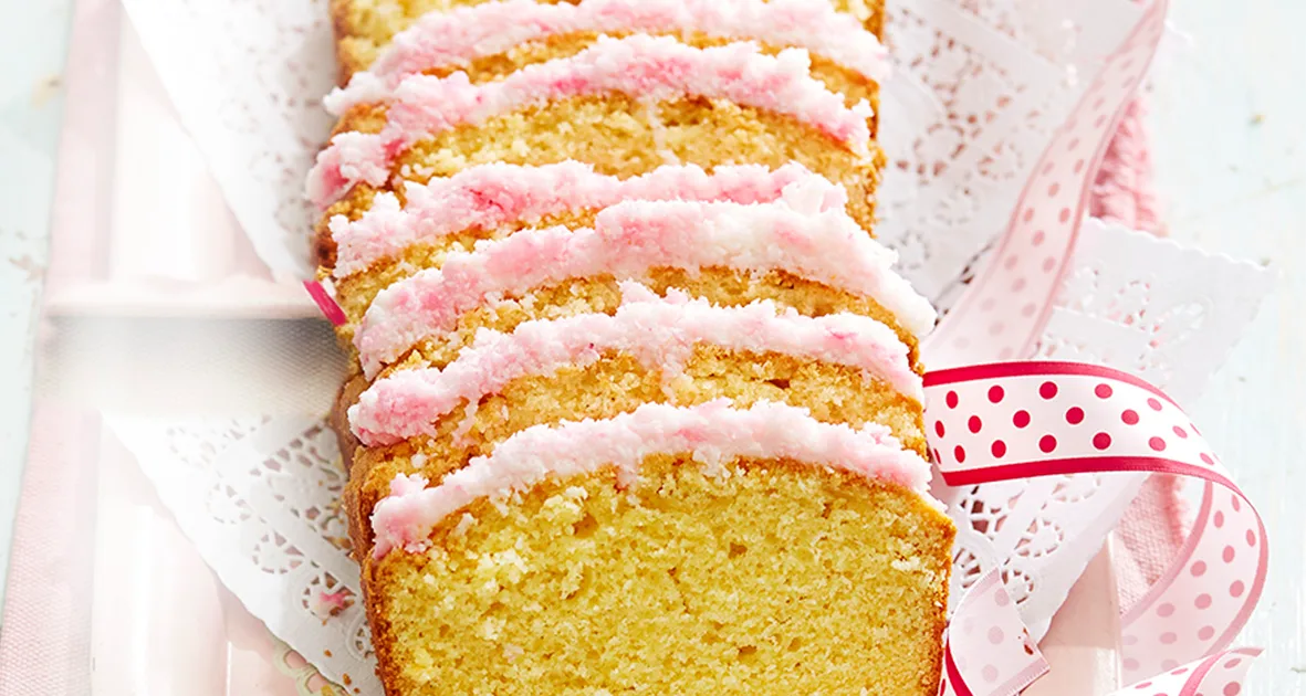 Vanilla buttercake with coconut ice frosting Recipe | that's life!