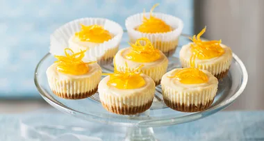 Marmalade ricotta cheesecakes