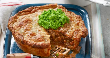 Hearty beef pie