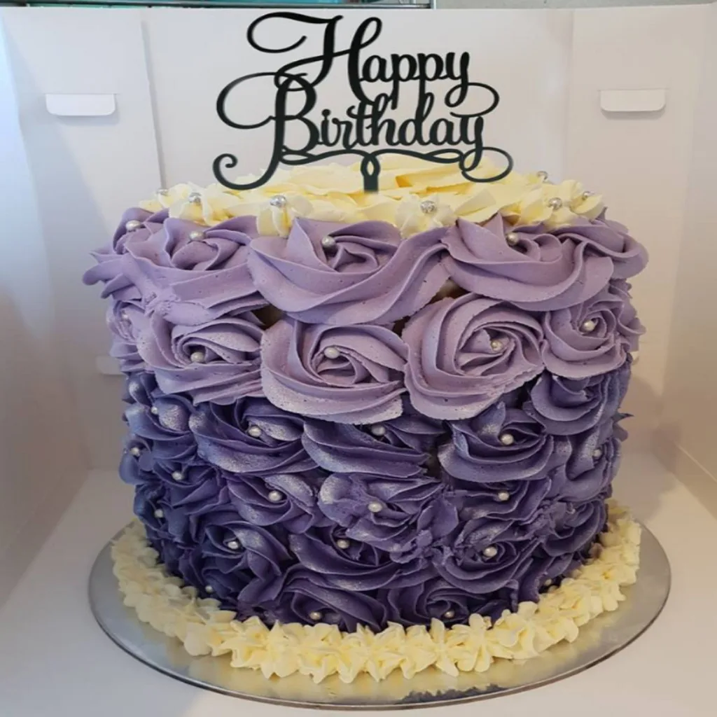 Purple floral creation