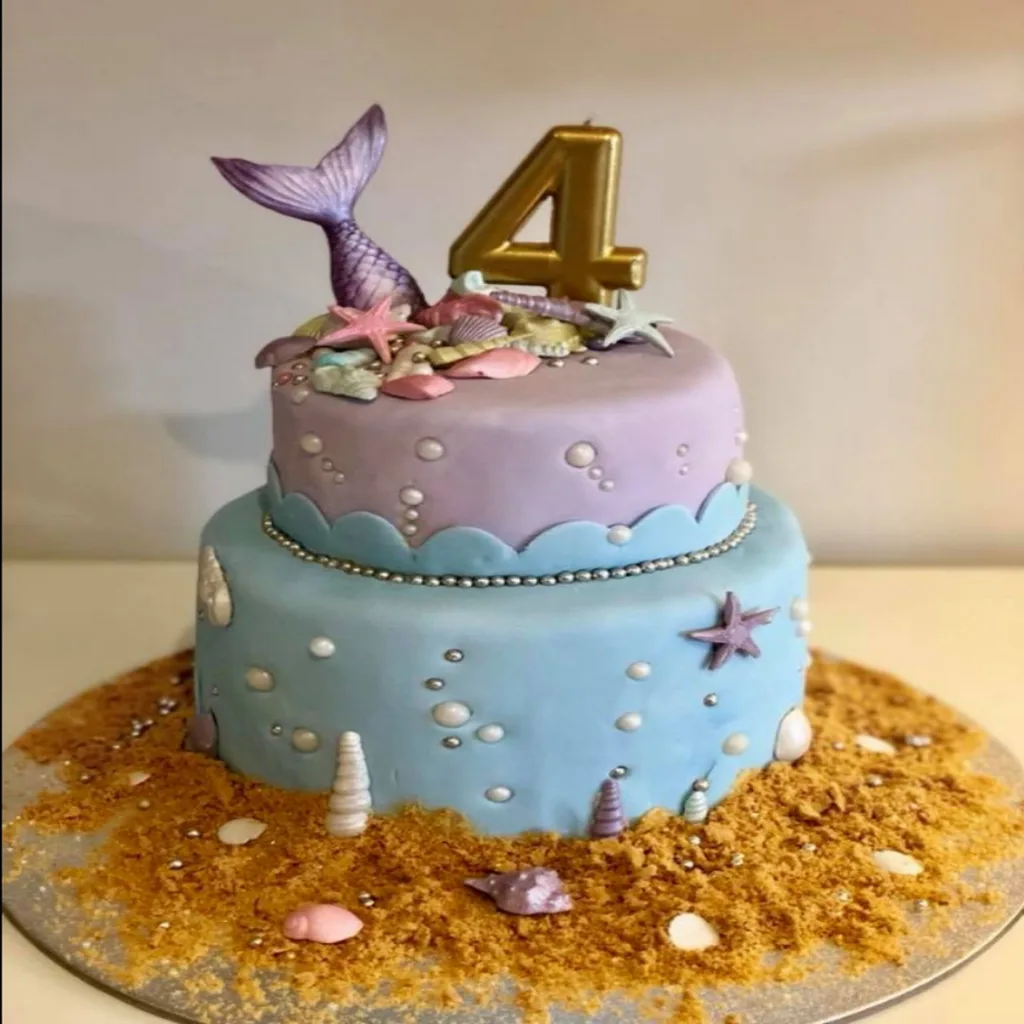 Mermaid magic with this two tiered mud cake