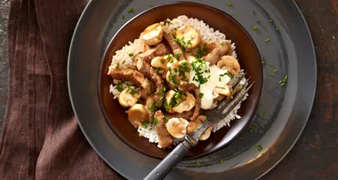 Beef stroganoff
