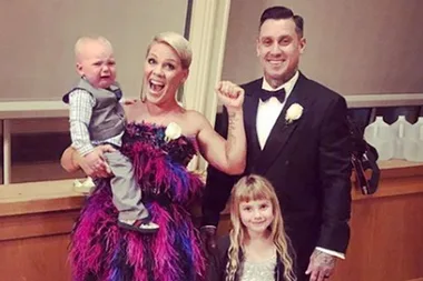 Carey Hart faces backlash for exposing son with hand, foot and mouth disease to others
