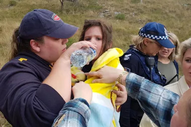 Little girl rescued by dog after being lost in the bush