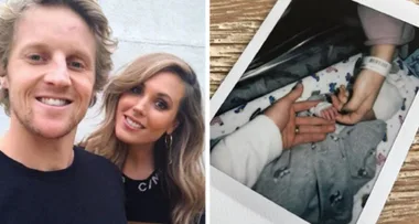 AFL star Rory Sloane and his TV presenter wife reveal heartbreak as son Leo is stillborn