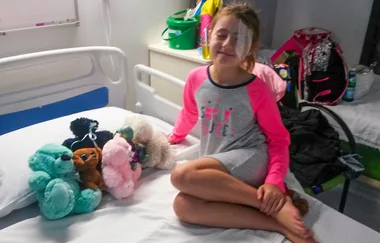Mum’s warning: My girl, 7, was blinded by a magpie