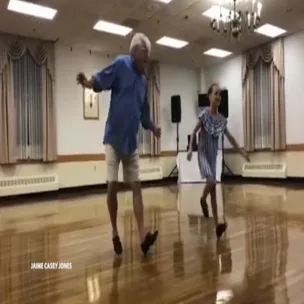 This granddaughter and grandfather dance duo have tapped into our hearts