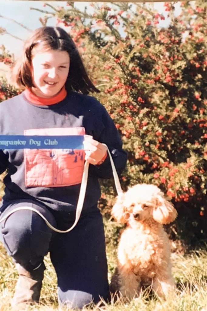 owner and dog