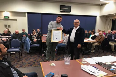 Hero teen: when Brad saw a stranger drowning he jumped in.