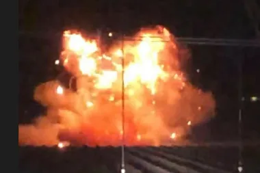 Woman celebrates divorce by blowing up her wedding dress