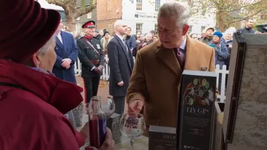 Video: Delighted Prince Charles drinks gin from glass ‘as big as his FACE’