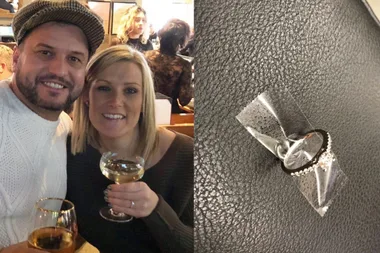 Heart-stopping moment man drops engagement ring down the DRAIN after proposing
