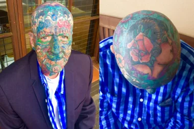 Aging disgracefully! Heavily tattooed man reveals the tragic reason behind his ink