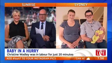 Aussie couple deliver baby in hallway