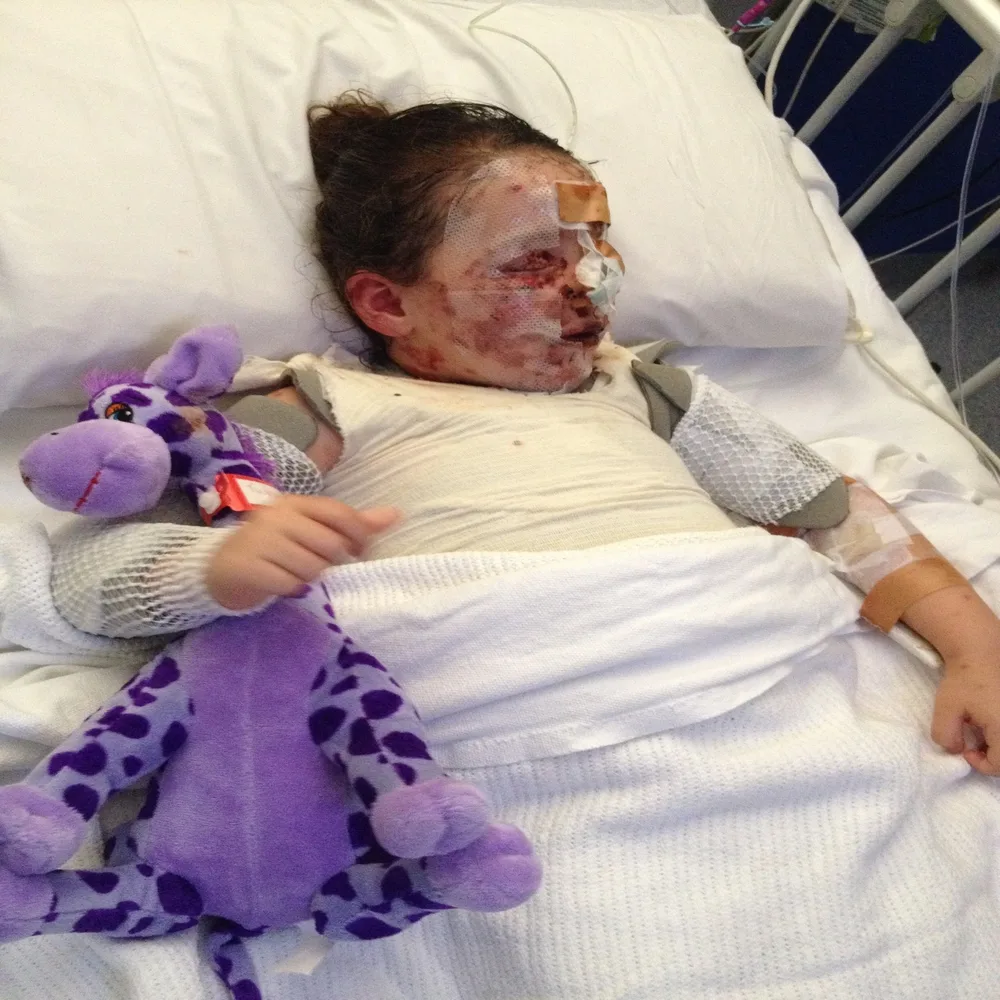 Our girl in hospital