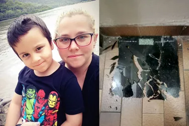 Outraged Mum slams Kmart after glass scales ‘exploded’ next to her 5-year-old son
