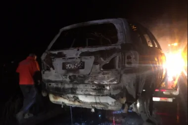 Explosion on the highway!