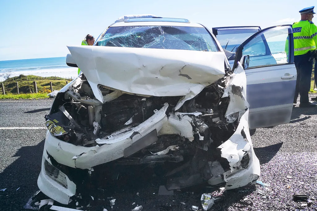 The car we were travelling in was a mangled mess