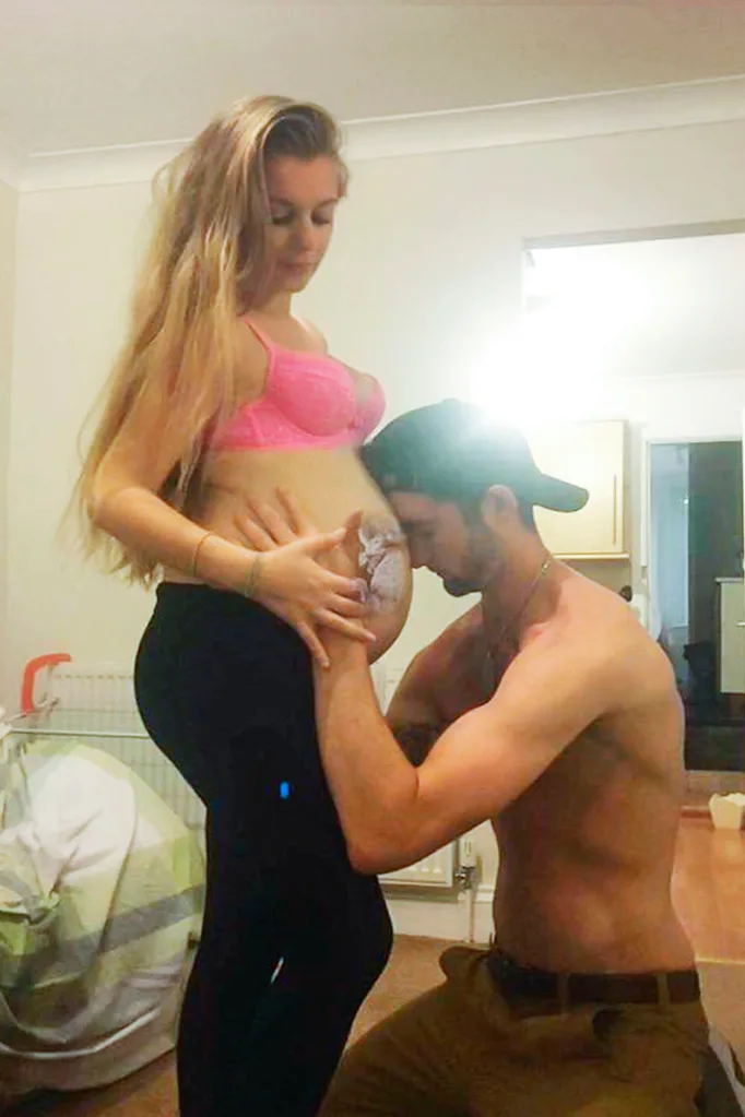 Pregnant Beth with Calum