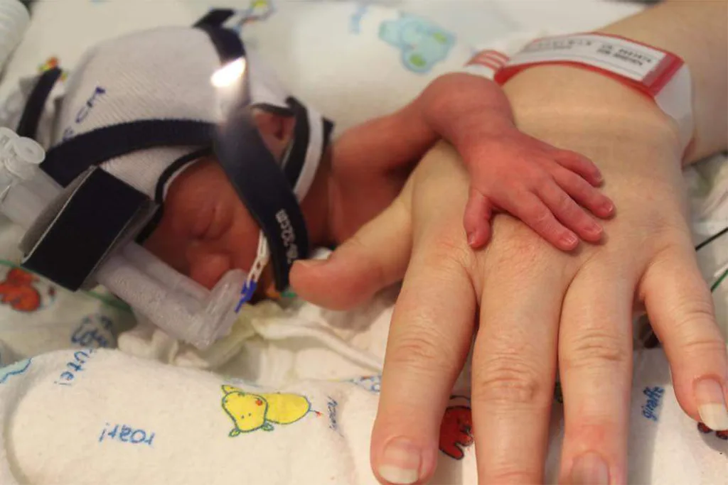 George weighed just 1.17 kilos