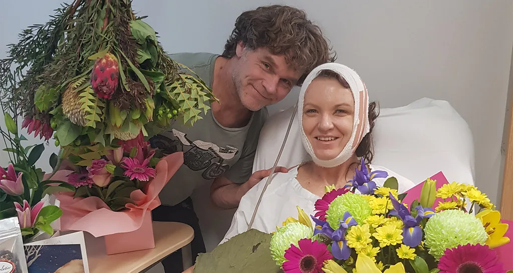 Anders and me in hospital