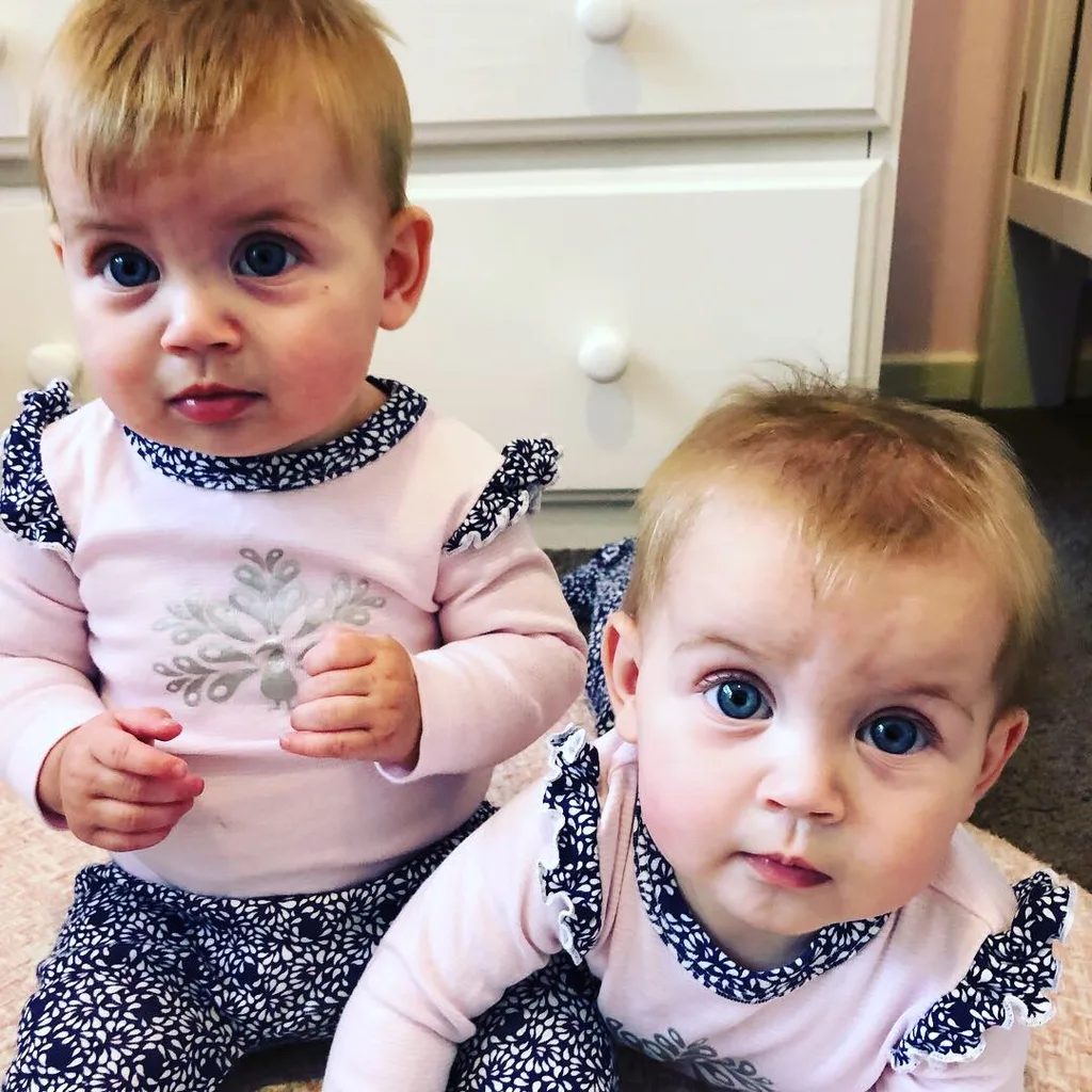 The girls are now 10 months old