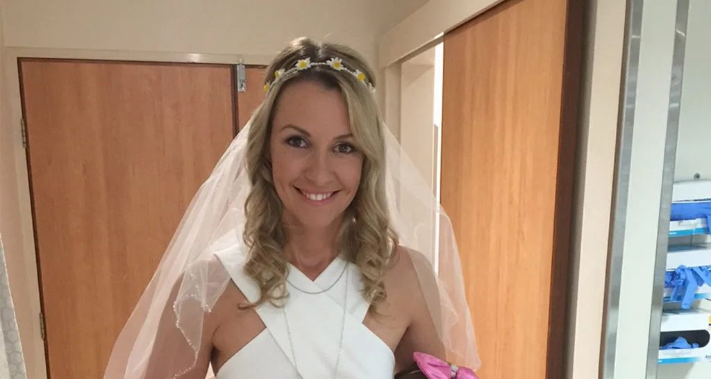 Dad’s nurse organised my hair and makeup