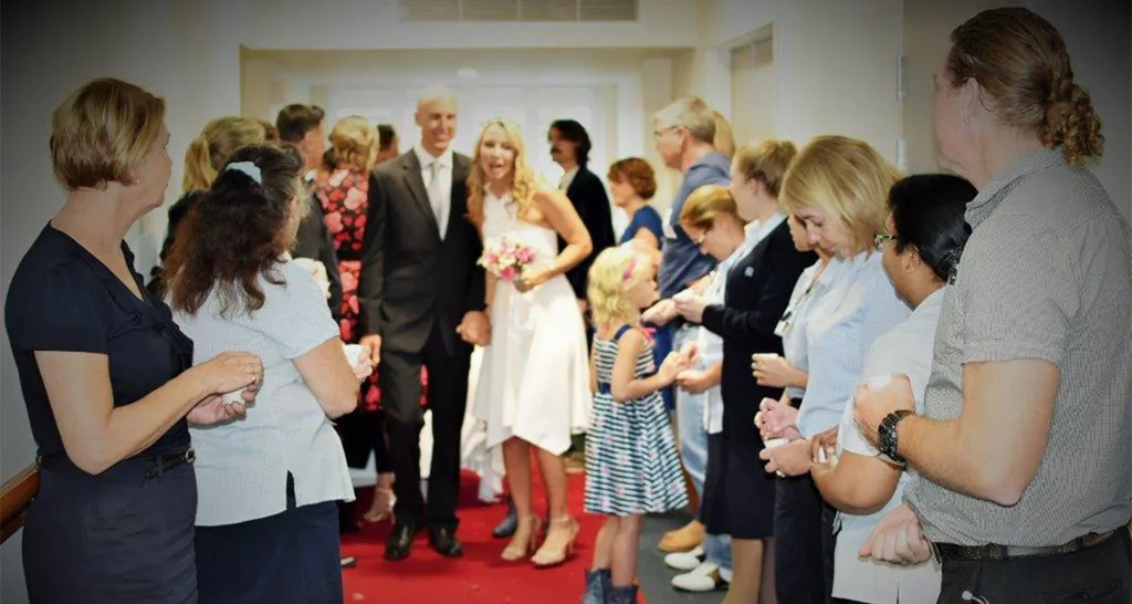 The hallway was filled with love