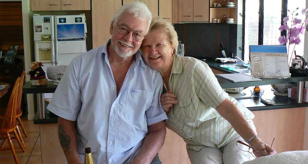My mum Stase and dad David