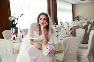 Bride furious over cruel reason family left her wedding early