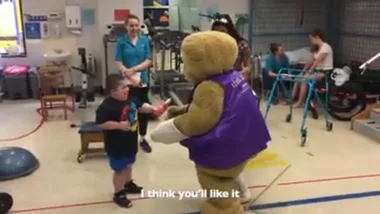 WATCH: Tom walks for Bandaged Bear