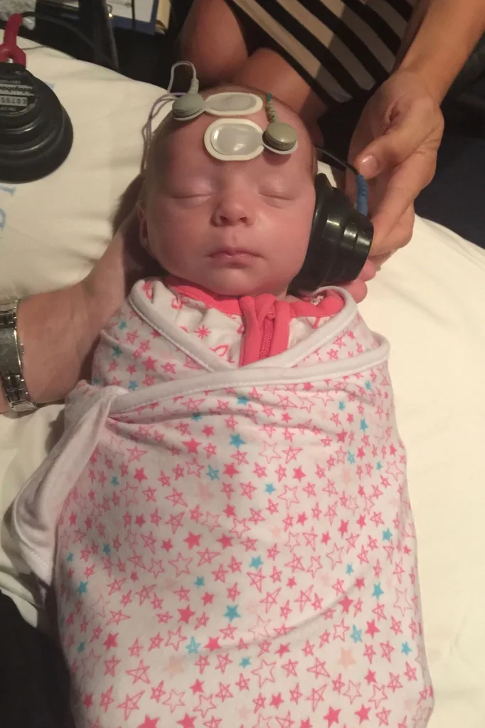 Keira's hearing test.
