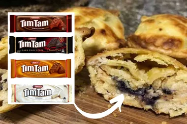 Tim Tam pies using a $29 Kmart pie maker are now a thing