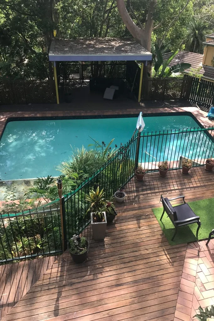 I hoped the pool would create a barrier