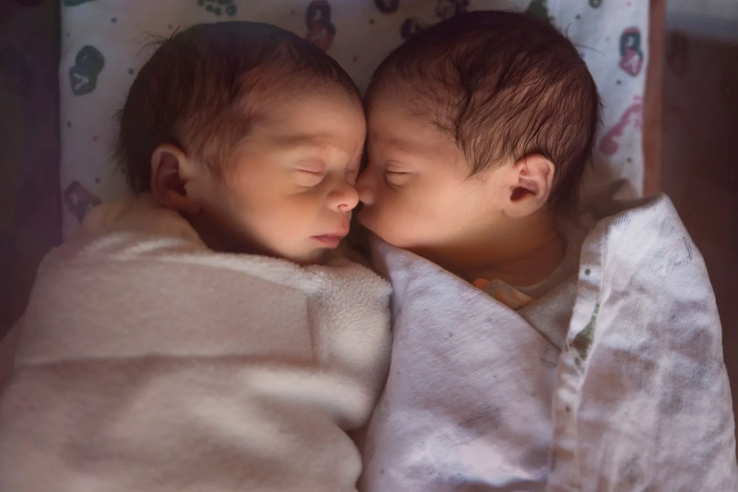Getty image of baby twins