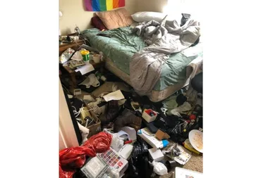 Could YOU live in a room like this? Bedroom is slammed for its ‘disgusting’ mess