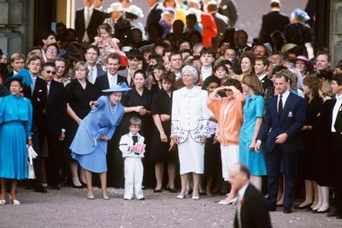 Resurfaced footage of the Queen running after cheeky Prince William
